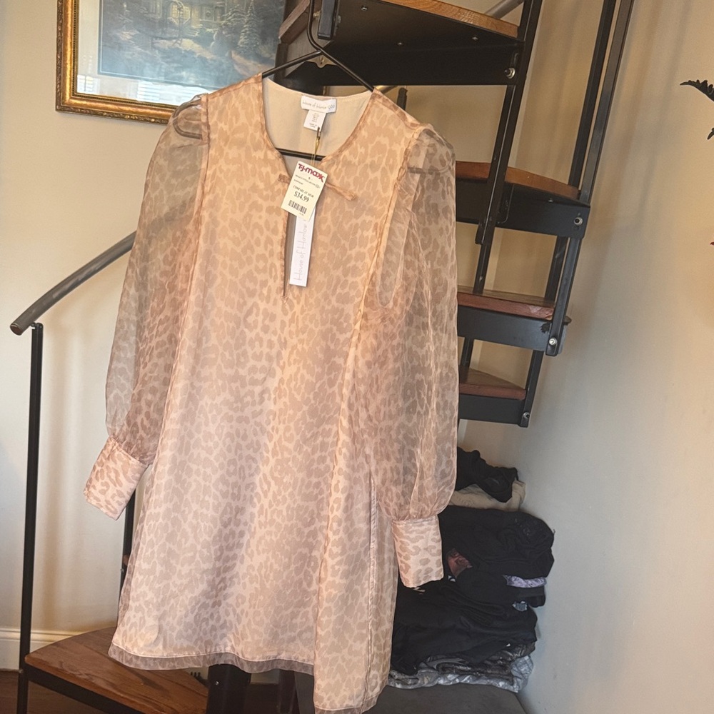 House of Harlow 1960 cheetah print dress